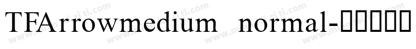 TFArrowmedium normal字体转换